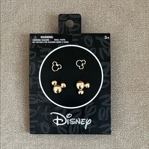 Disney Gold Mickey Mouse Stud Earrings
